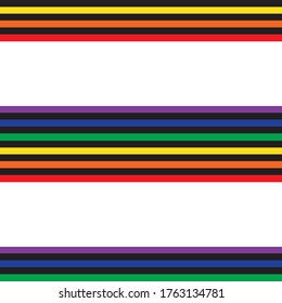 Rainbow Horizontal striped seamless pattern background suitable for fashion textiles, graphics