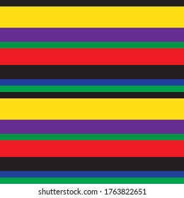 Rainbow Horizontal striped seamless pattern background suitable for fashion textiles, graphics