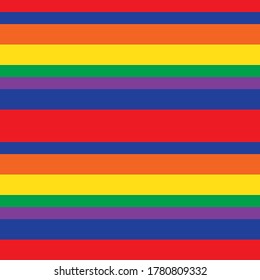 Rainbow Horizontal striped seamless pattern background suitable for fashion textiles, graphics