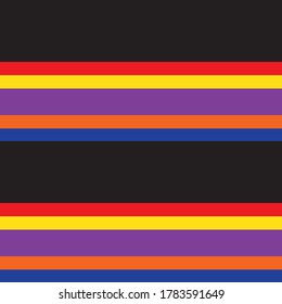 Rainbow Horizontal striped seamless pattern background suitable for fashion textiles, graphics