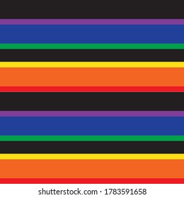 Rainbow Horizontal striped seamless pattern background suitable for fashion textiles, graphics