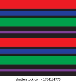 Rainbow Horizontal striped seamless pattern background suitable for fashion textiles, graphics