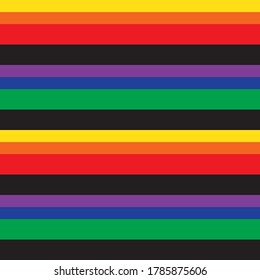 Rainbow Horizontal striped seamless pattern background suitable for fashion textiles, graphics