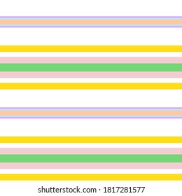 Rainbow Horizontal striped seamless pattern background suitable for fashion textiles, graphics