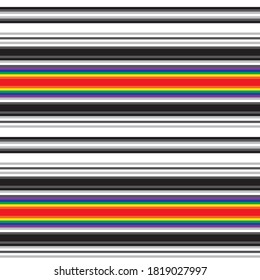 Rainbow Horizontal striped seamless pattern background suitable for fashion textiles, graphics