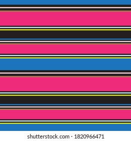 Rainbow Horizontal striped seamless pattern background suitable for fashion textiles, graphics