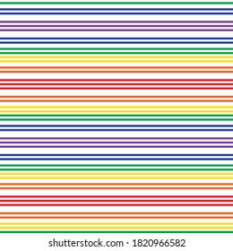 Rainbow Horizontal striped seamless pattern background suitable for fashion textiles, graphics
