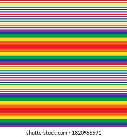 Rainbow Horizontal striped seamless pattern background suitable for fashion textiles, graphics