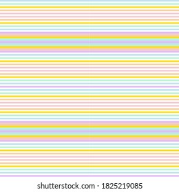 Rainbow Horizontal striped seamless pattern background suitable for fashion textiles, graphics