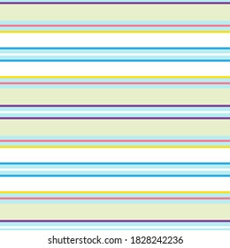 Rainbow Horizontal striped seamless pattern background suitable for fashion textiles, graphics