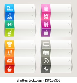 Rainbow - Hotel and Resort icons / Navigation template