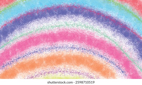 Rainbow Hues Abstract Background Illustration