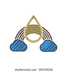 Rainbow icon. 