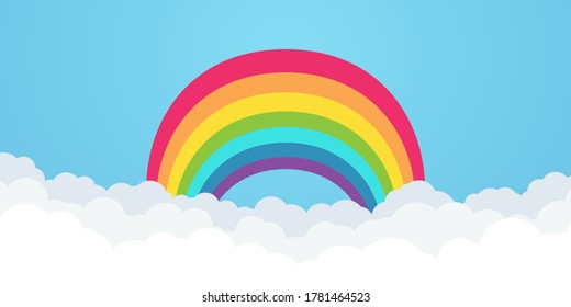 Icono arcoiris. Espectro de arco. Ilustración del logotipo