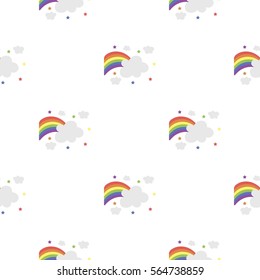 Rainbow icon cartoon. pattern gay icon from the big minority, homosexual cartoon.