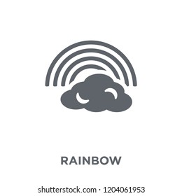 Rainbow icon. Rainbow design concept from  collection. Simple element vector illustration on white background.