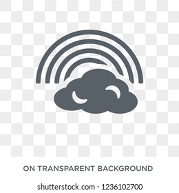 Rainbow icon. Rainbow design concept from  collection. Simple element vector illustration on transparent background.