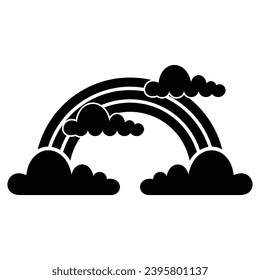 Diseño de iconos arco iris, diseño de ilustraciones