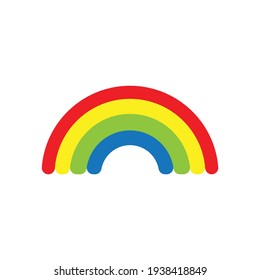 Rainbow icon design isolated on white background