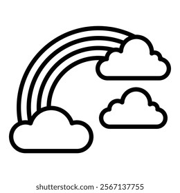 Rainbow Icon Element For Design