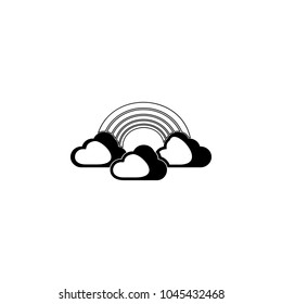 rainbow icon. Element of weather elements illustration. Premium quality graphic design icon. Signs and symbols collection icon for websites, web design, mobile app on white background