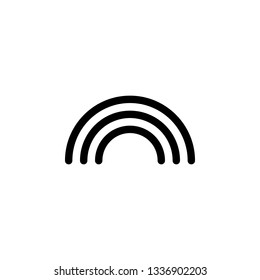 rainbow icon. Element of weather illustration. Signs and symbols can be used for web, logo, mobile app, UI, UX