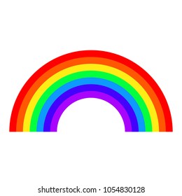 Rainbow icon flat