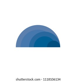 Rainbow Icon Flat Vector Illustration