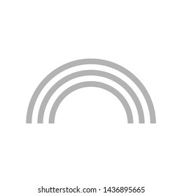 Rainbow Icon Flat Vector Illustration. Rainbow Icon Flat Vector Illustration.