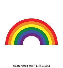 Rainbow  Icon Gay Vector Or LGBT,  Rainbow  Pride Symbol.