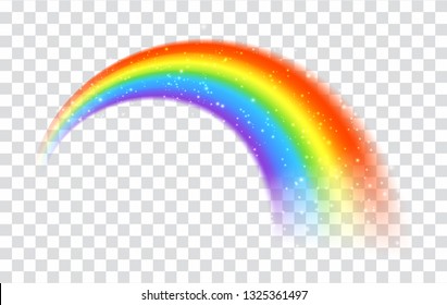 Rainbow icon isolated on transparent background