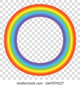 Rainbow icon isolated on transparent background