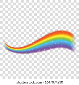 Rainbow icon isolated on transparent background