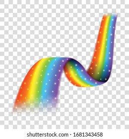 Rainbow icon isolated on transparent background