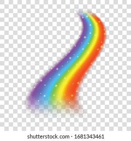 Rainbow icon isolated on transparent background