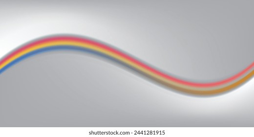 Rainbow icon isolated on transparent background. Spectrum fantasy pattern. Vector realistic translucent sky rainbow template