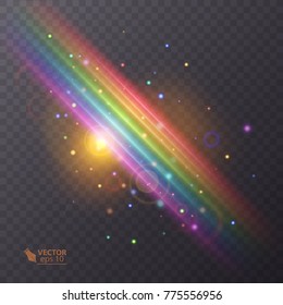 Rainbow icon isolated on transparent background. colorful illustration. Vector eps 10