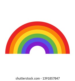 Rainbow icon isolated on white background