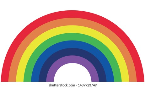rainbow icon isolated on white background. vector eps10