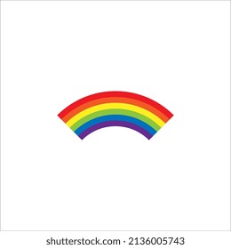 Rainbow icon isolated on white background. eps 10