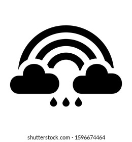 rainbow icon isolated sign symbol vector illustration - high quality black style vector icons
