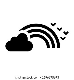 rainbow icon isolated sign symbol vector illustration - high quality black style vector icons
