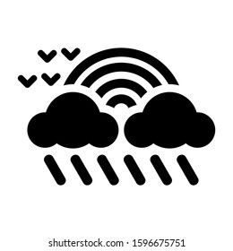 rainbow icon isolated sign symbol vector illustration - high quality black style vector icons
