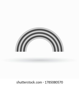 Rainbow icon. Logo vector illustration