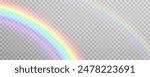 Rainbow icon, rainbow.Raindrops on transparent background. Storm with rain and white cloud isolated on transparent background. Downpour, hail rainy weather. png