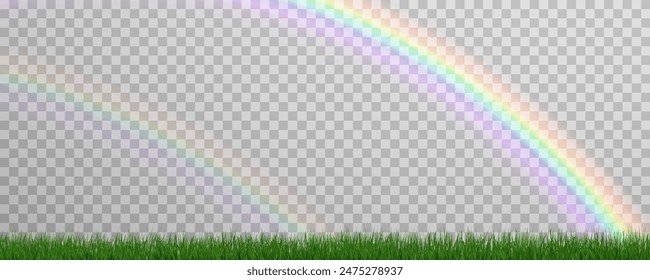 Rainbow icon, rainbow.Raindrops on transparent background. Storm with rain and white cloud isolated on transparent background. Downpour, hail rainy weather. png