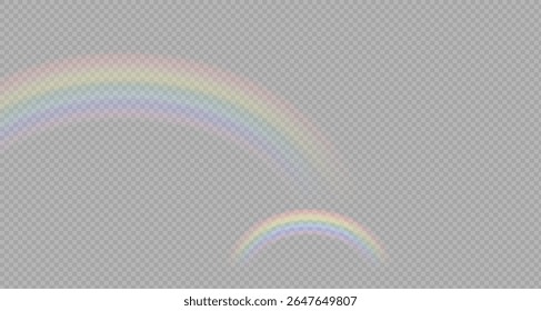 Rainbow icon, rainbow. Raindrops on transparent background. Rainbow shimmering on a transparent background. Downpour, hail rainy weather. png