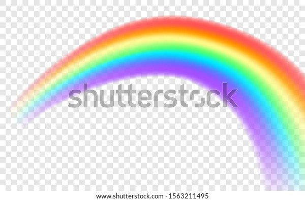 虹のアイコン 透明な背景にリアルなアーチ形 グラフィックオブジェクト ベクターイラスト Eps10 のベクター画像素材 ロイヤリティフリー