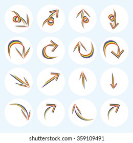Rainbow Icon set Arrows