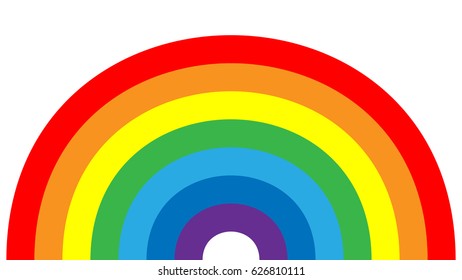 Rainbow Icon Shape Arch Cartoon Isolated Stock Vector (Royalty Free ...